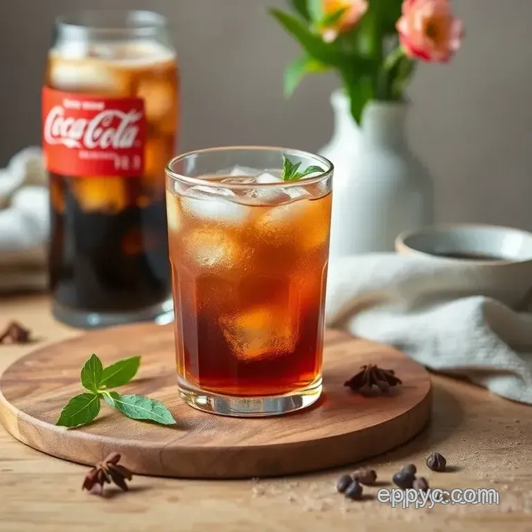 Mix Ack and Coke: Refreshing Anise Drink presentation