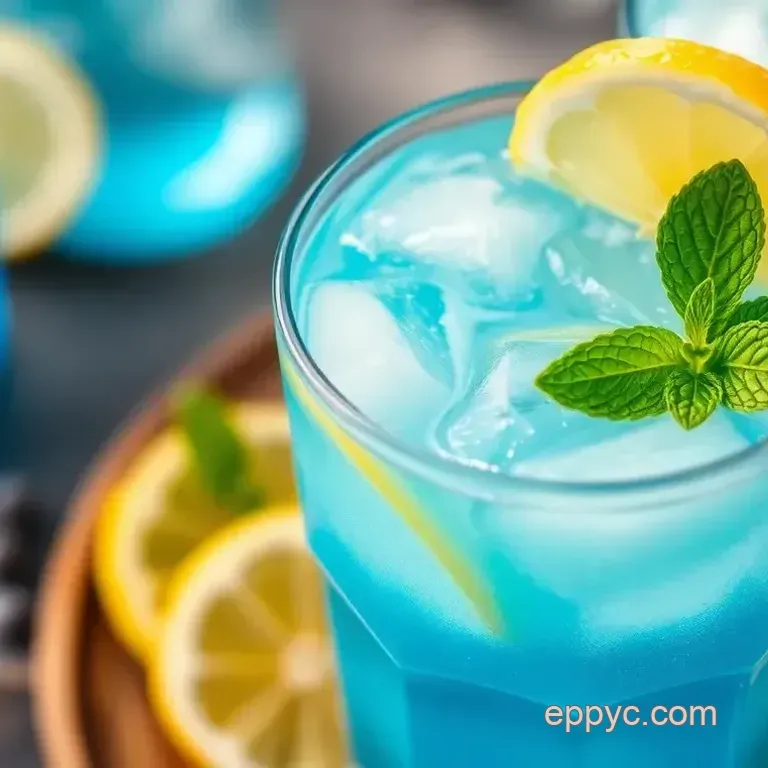 Refreshing Blue Curacao Mocktail
