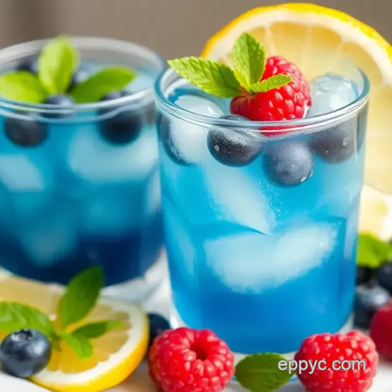 Blue Razz Ice Juice Slush