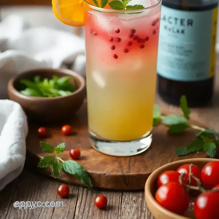 Mix Jalbiter Drink: Refreshing Herbal Cocktail presentation