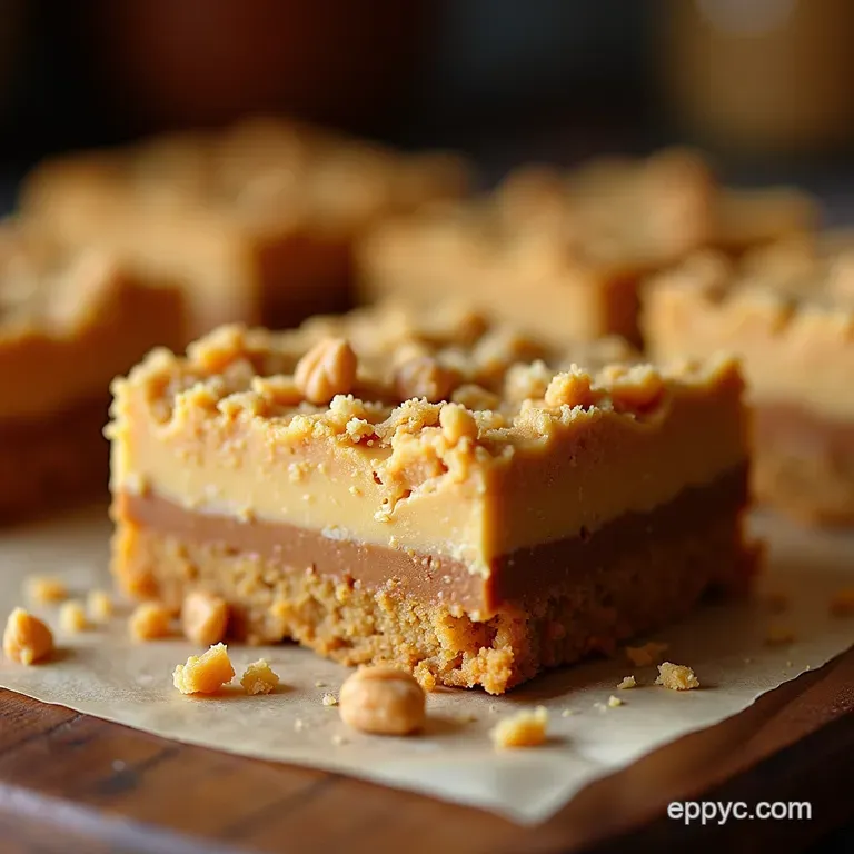 NoBake Peanut Butter Dream Bars Crunchy Creamy and Utterly Addictive presentation