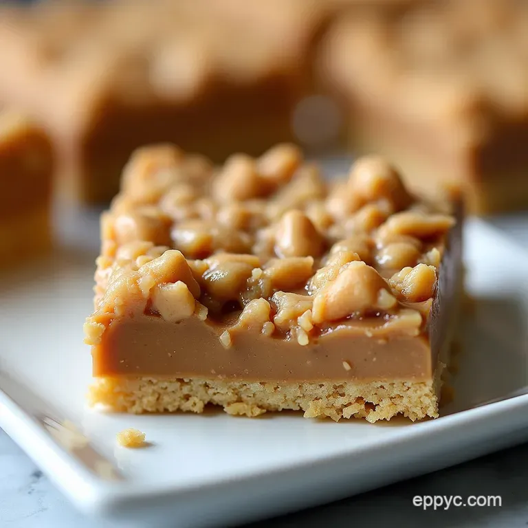 NoBake Peanut Butter Dream Bars Crunchy Creamy and Utterly Addictive