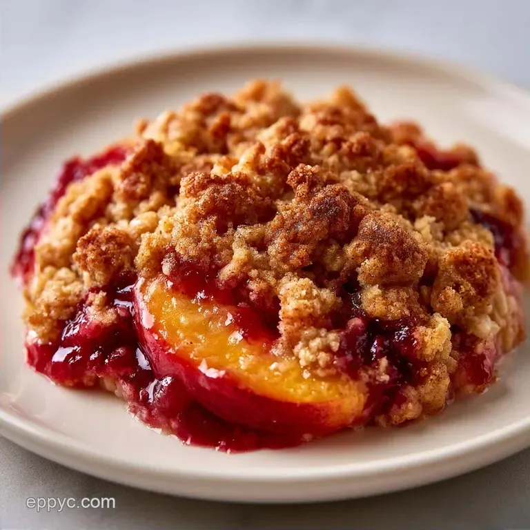 Old Fashioned Cast Iron Peach Crisp