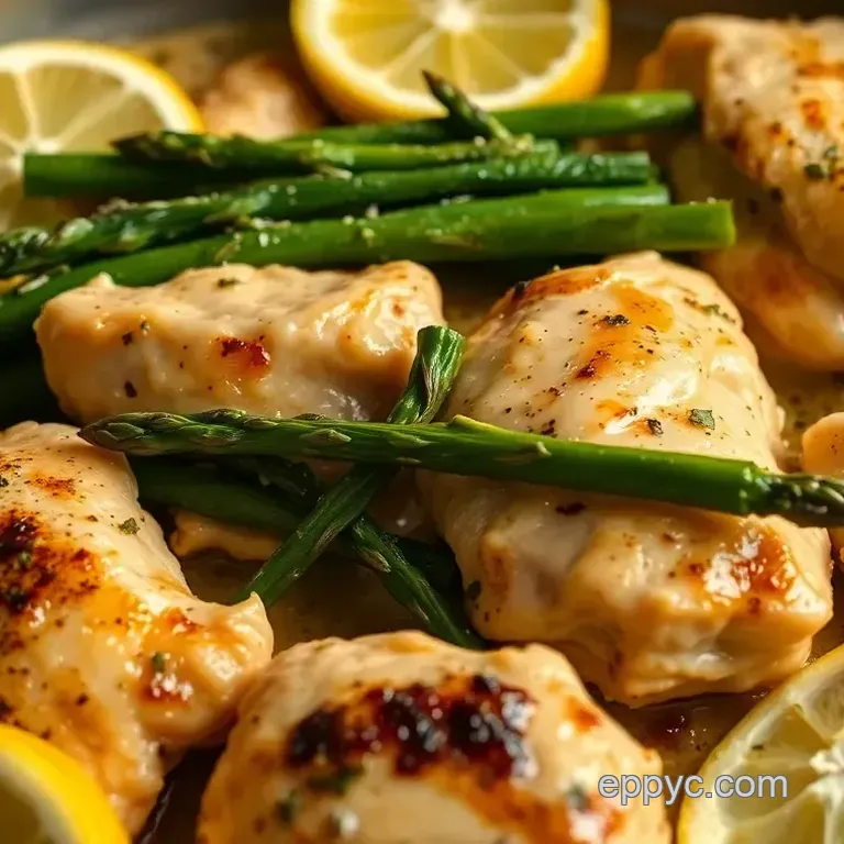One-Pan Lemon Garlic Chicken and Asparagus: A Zesty Delight
