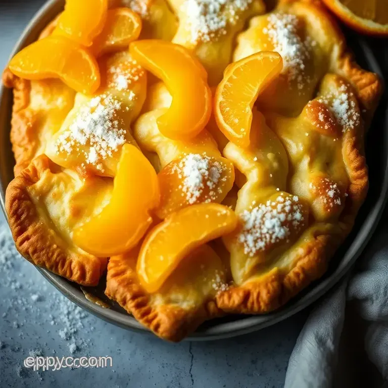 Orange Butterflies: Citrus Delight Pastry Treats presentation