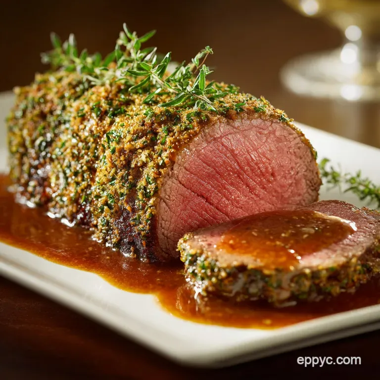 Beef Loin Roast: the Perfect Herb-Crusted Sunday Centrepiece presentation