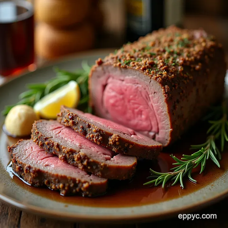 The Sunday Dinner Showstopper Perfect OvenRoasted Prime Rib with Garlic Rosemary Crust presentation