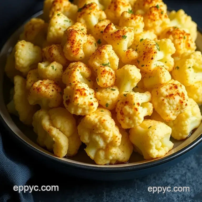 Perfectly Roasted Cauliflower: Savory Oven-Baked Delight presentation