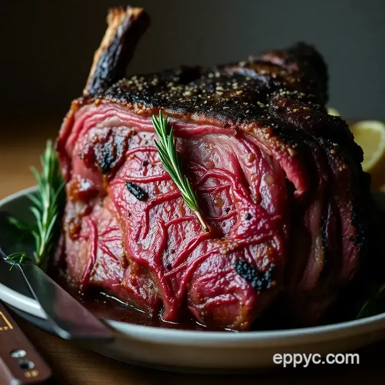 Perfectly Roasted Rib Roast: a Showstopper for Any Occasion presentation
