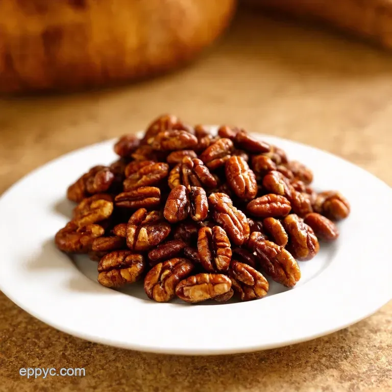 Perfectly Spiced Candied Pecans presentation