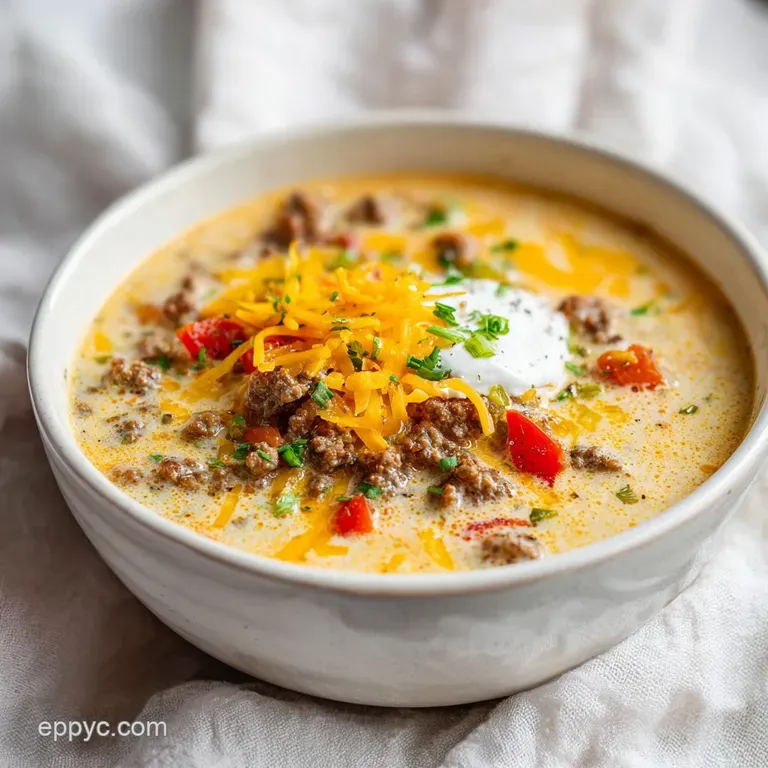 Pioneer Woman Cheeseburger Soup: Creamy and Hearty