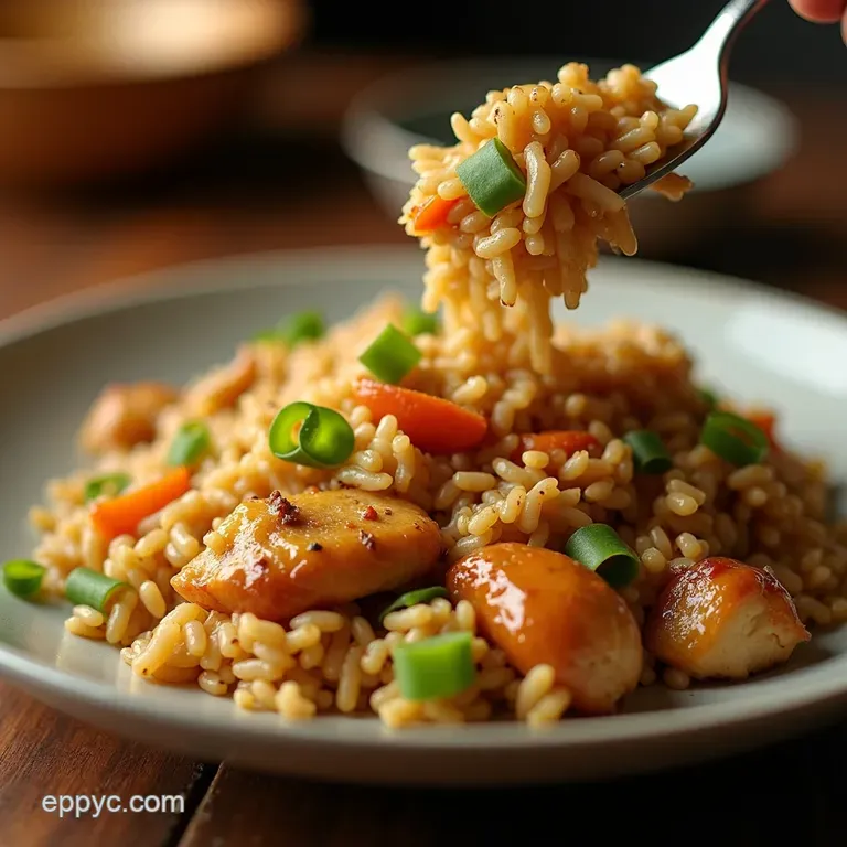 The Ultimate Weeknight Warrior Proper RestaurantStyle Chicken Fried Rice presentation