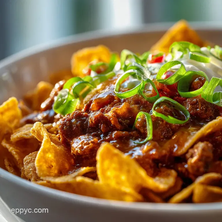 Chili and Fritos: Proper Hearty Frito Pie (Not from a Can!)