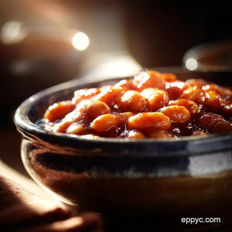 Baked Beans: Proper Slow-Baked Beans with Treacle and Bacon presentation