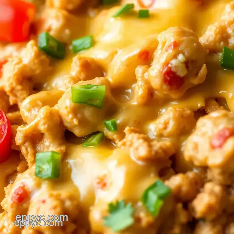 Quick Cheesy Chicken Delight presentation