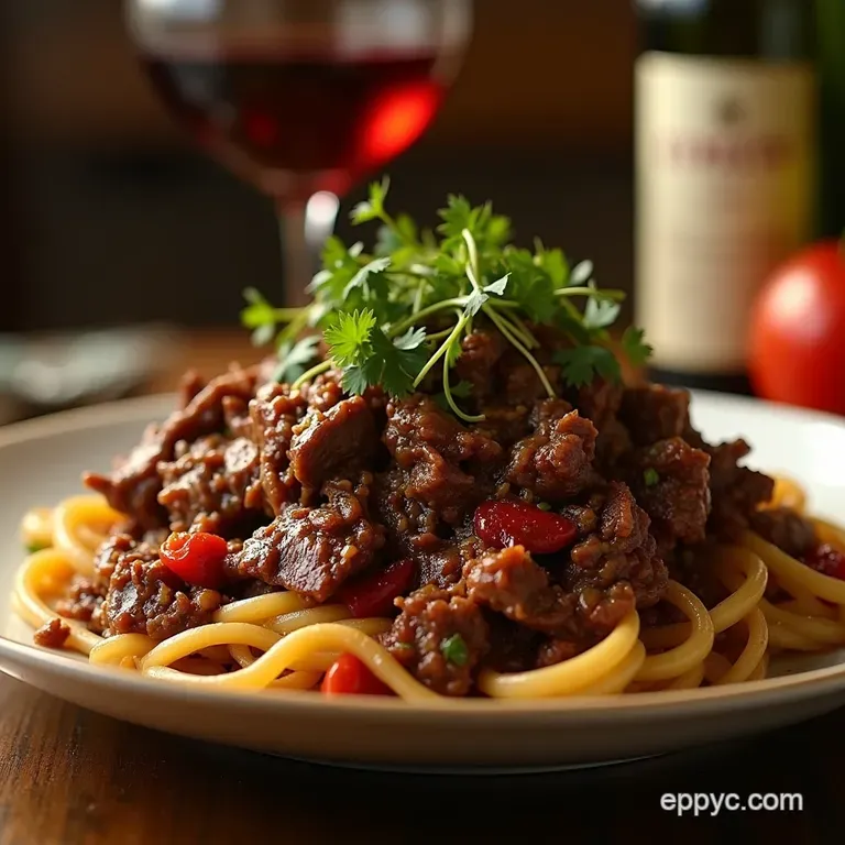 The Sunday Best Shredded Chuck Roast Rich Red Wine Herb Braise presentation