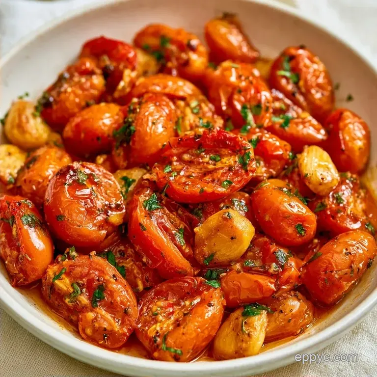 Roasted Garlic Roma Tomatoes