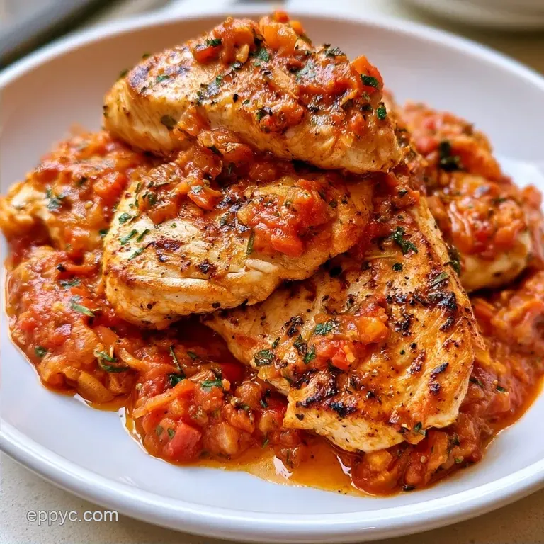 Roma Tomato Chicken with Thighs