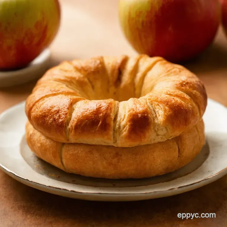 Sausage Apple Stuffed Crescent Ring presentation