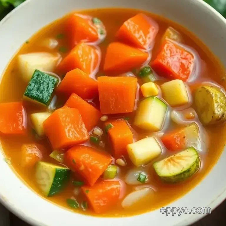 Sautéed Vegetable Soup with Fresh Indiana Veggies