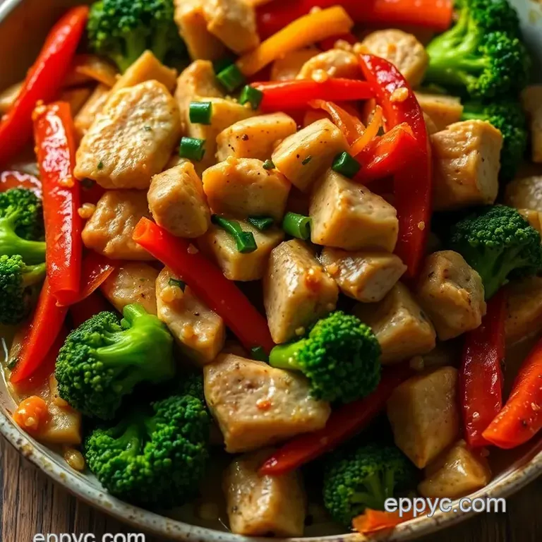 Savory Asian Stir-Fry with Sake Replacement presentation