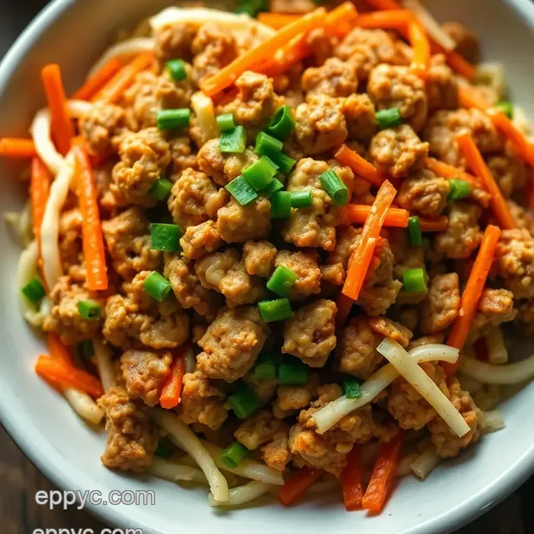 Savory Egg Roll in a Bowl: a Deconstructed Delight presentation