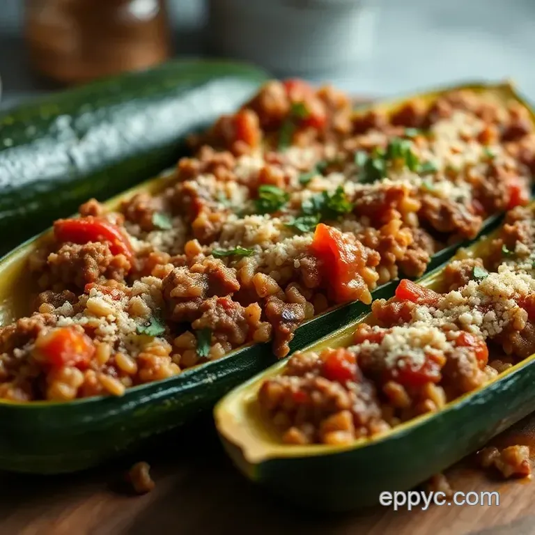 My Grandmother' s Savory Stuffed Zucchini Boats: The Ultimate Comfort Food