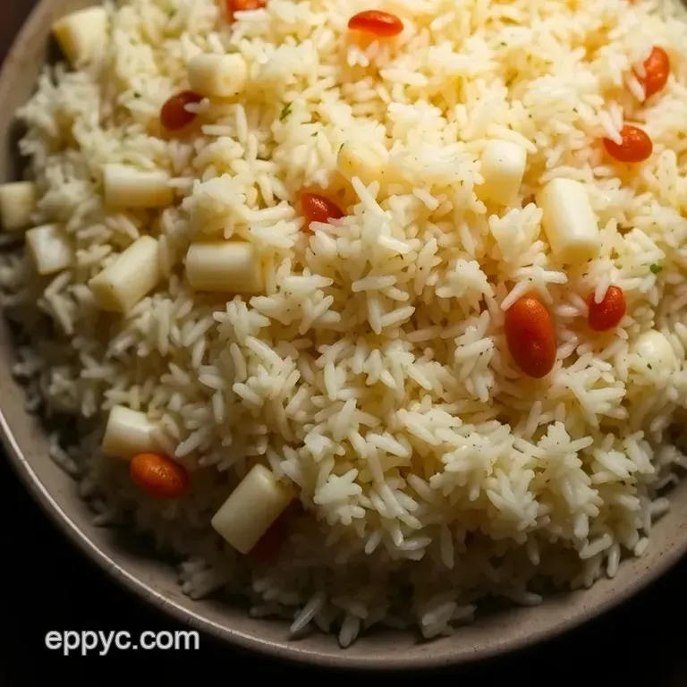 Savory White Rice Medley Recipe presentation