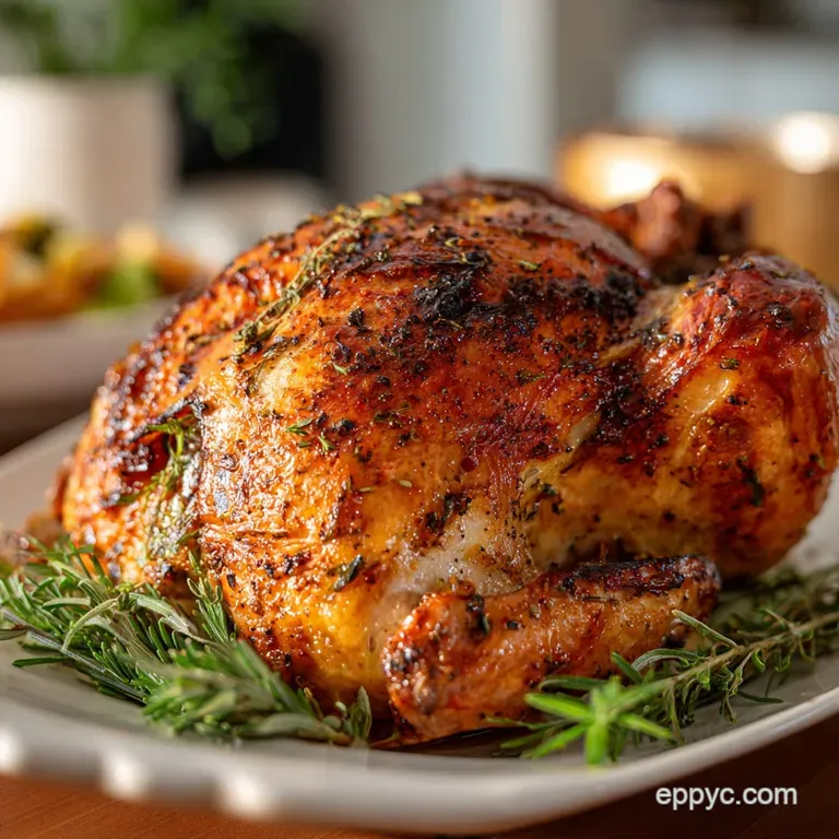 Seasoned Roast Turkey: Crispy Herb Butter