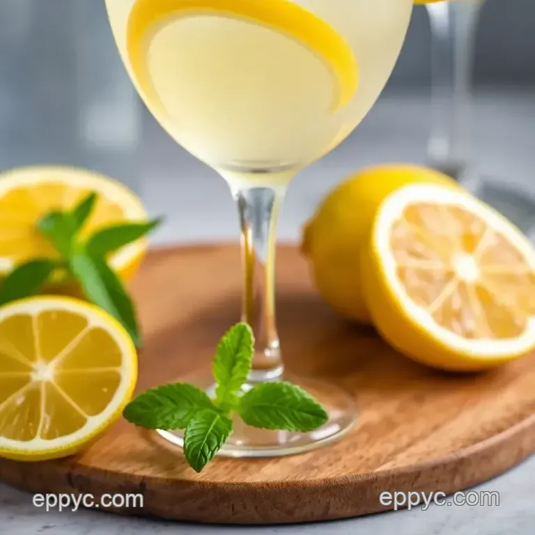 Shake Up a Refreshing Lemon San Diego Cocktail presentation