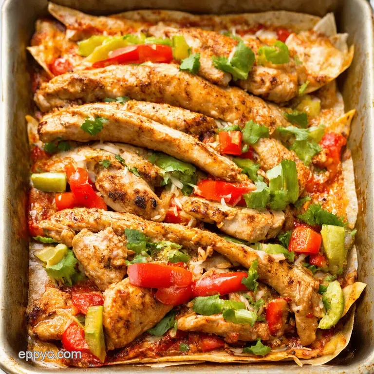 Sheet Pan Chicken Fajitas: Fiesta in 30! presentation