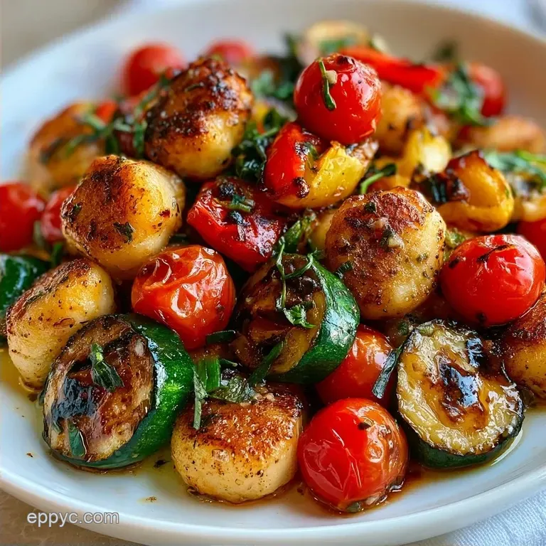Crispy Sheet Pan Gnocchi Vegetables
