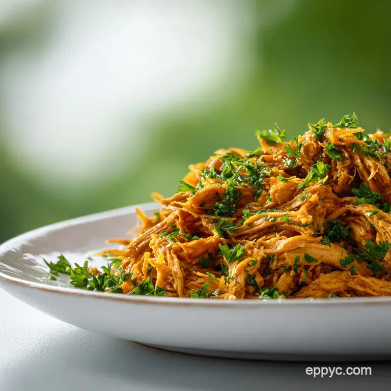 Shredded Chicken Meal with Garlic and Herbs