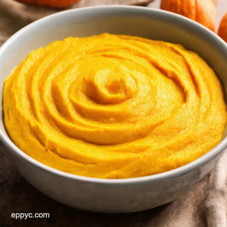 Silky Smooth Butternut Squash Puree Aka Autumn Sunshine in a Bowl presentation