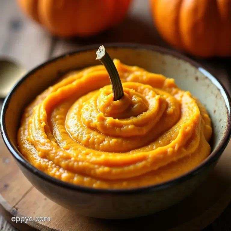 Silky Smooth Homemade Pumpkin Paste presentation