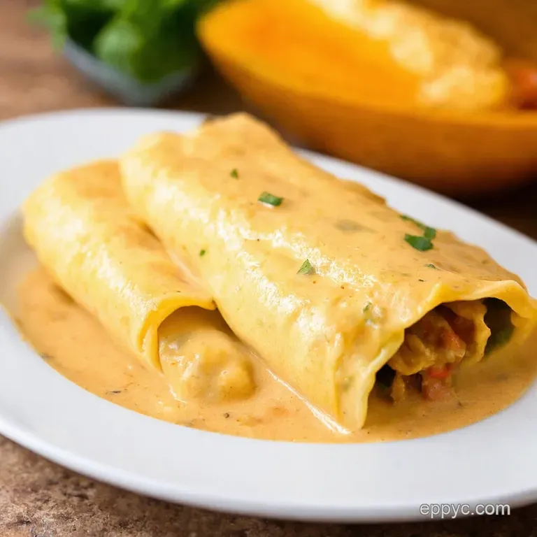 Silky Smooth White Enchilada Sauce presentation