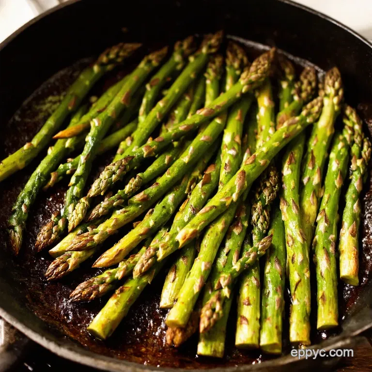 Sizzling Spring Asparagus a Panfried Delight presentation