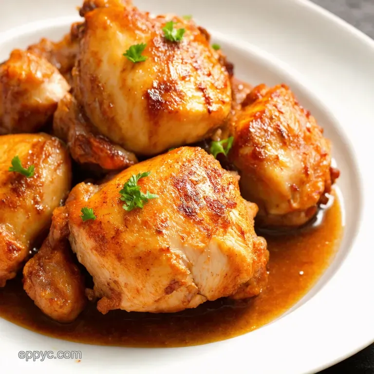 Slow Cooker Honey Garlic Chicken Thighs Set it and Forget it