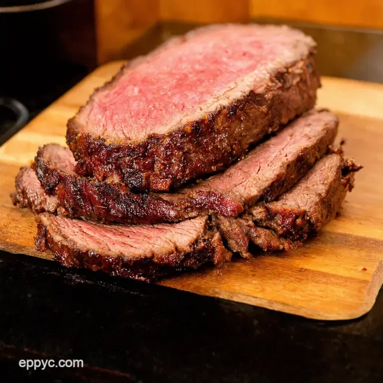 Slow Cooker TexasStyle BBQ Brisket presentation