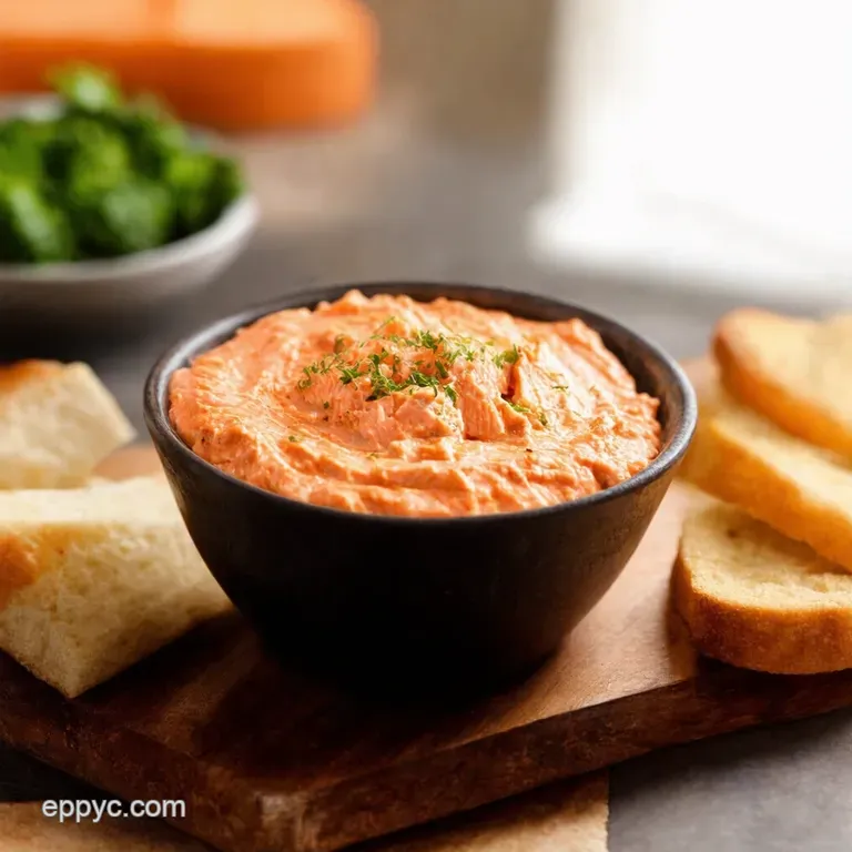 Smoked Salmon Dip an Elegant Appetizer presentation