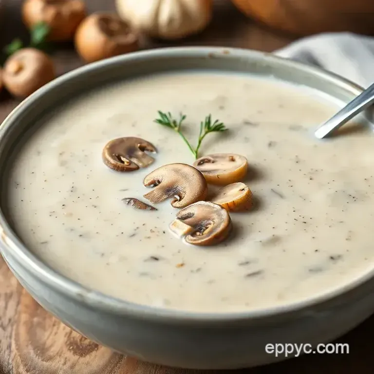 My Silky Savory Creamy Mushroom Soup in 45 Minutes: A Comfort Dish