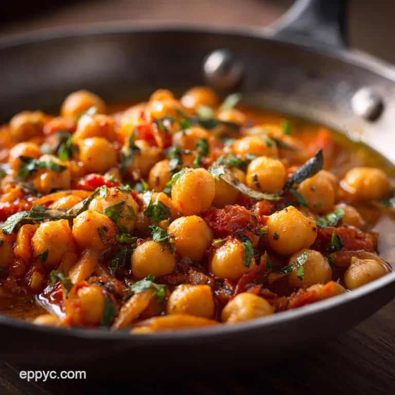 The Speedy Supper Vibrant Garbanzo Bean Curry Chana Masala Style presentation