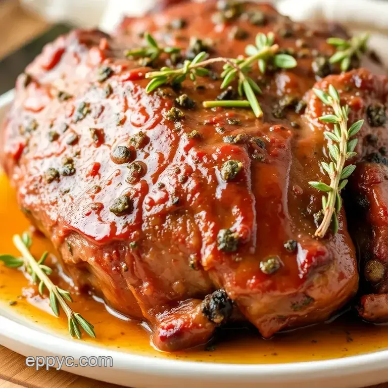 Steam Oven Herb Chuck Roast - Tender Delight presentation