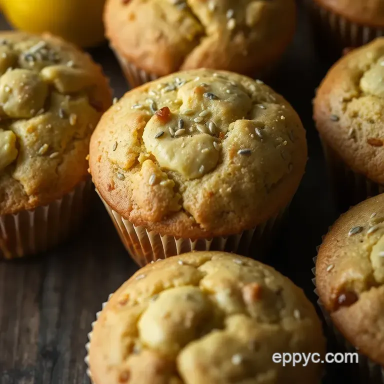 Sunny Lemon Poppy Seed Muffins presentation