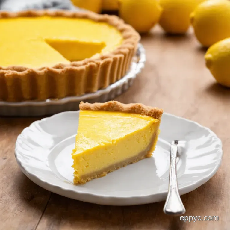 Sunshine in a Slice Classic Lemon Icebox Pie presentation