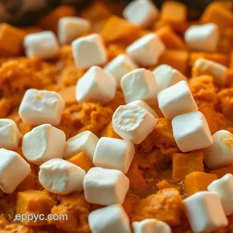 Sweet Potato Casserole with Marshmallow Topping