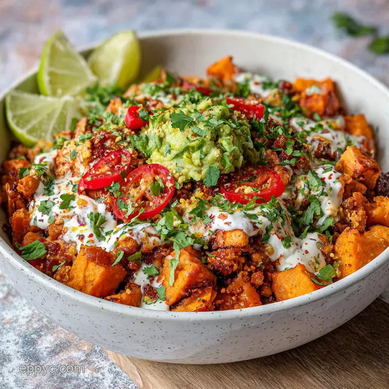 Sweet Potato Taco Bowl: Crispy & Creamy