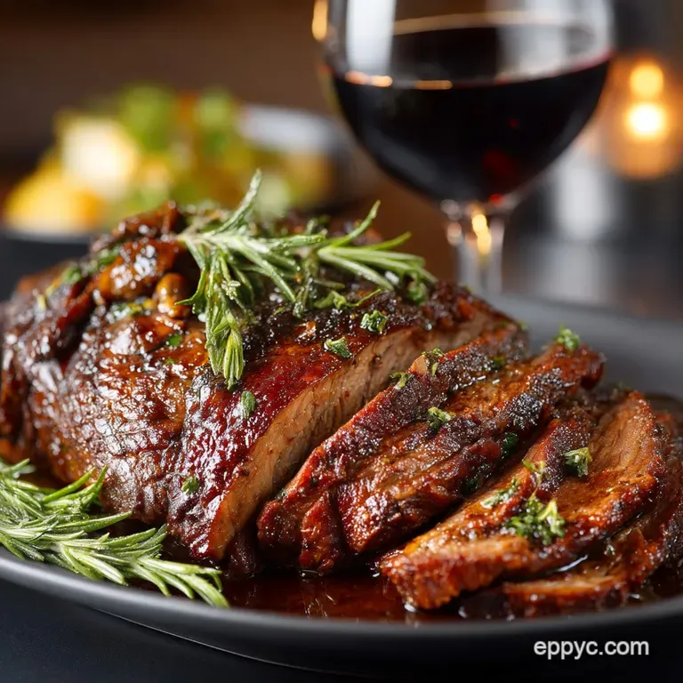 The Proper PubStyle Red Wine Chuck Roast Tender as You Like presentation