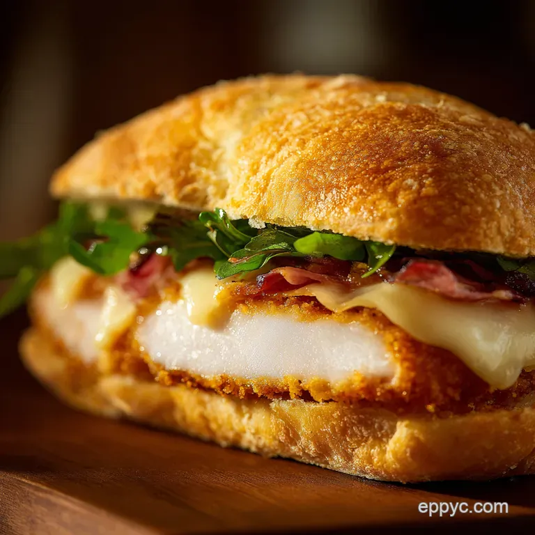 My Ultimate Crispy Chicken Cordon Bleu Sandwich Recipe 30Minute Gourmet Meal