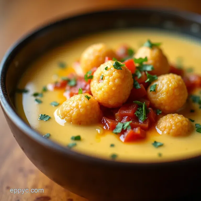 The Proper Job Loaded Tater Tot Chowder presentation